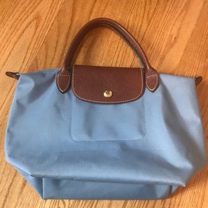 Longchamp le plaige small bag light blue